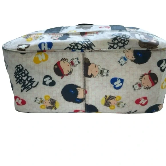 Harajuku Lovers Graffiti Purse/Handbag with Black Canvas Straps/Handles - Picture 3 of 13